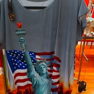 Brand New Staue of Liberty Blouse